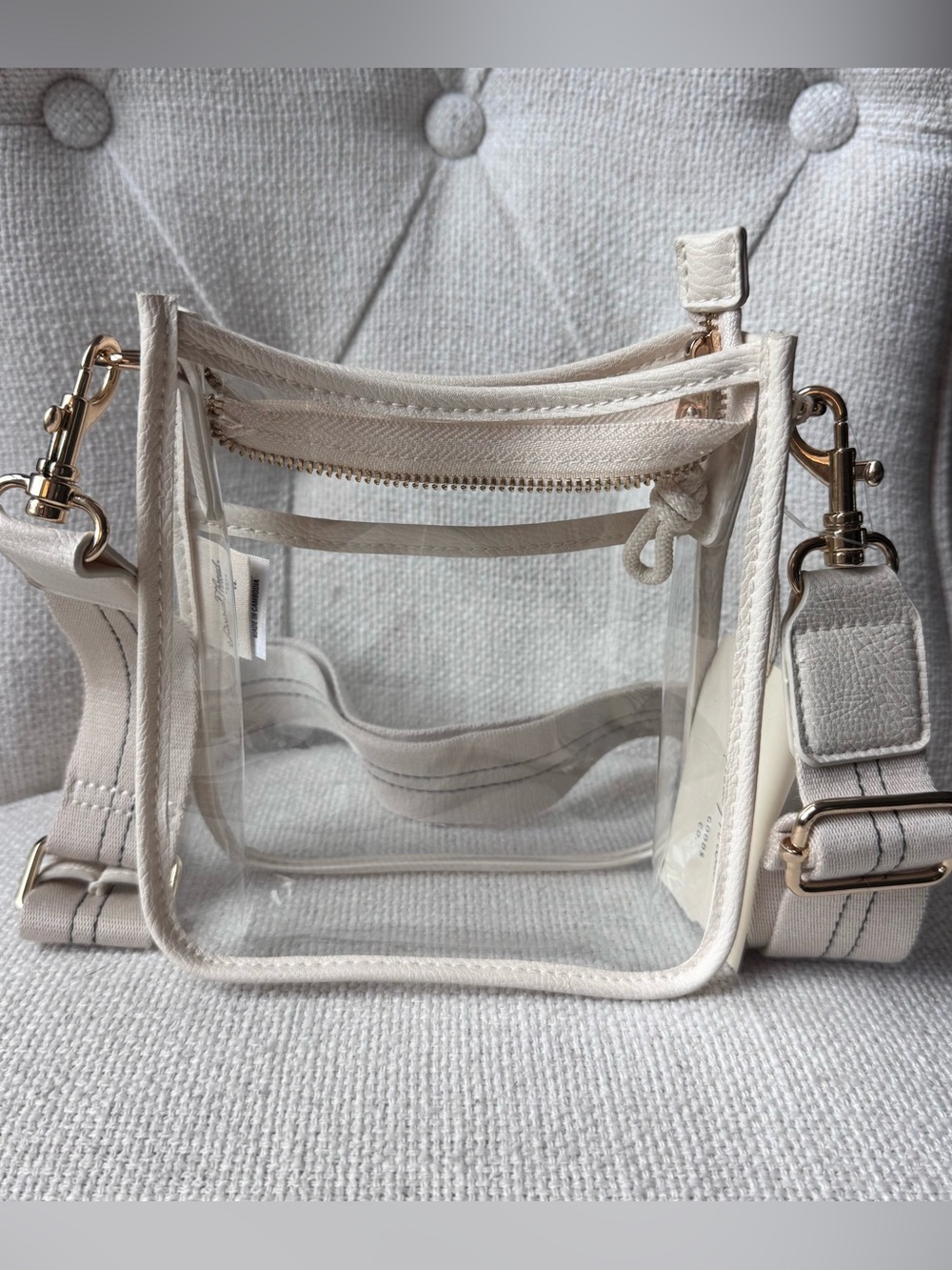 Universal Thread Everyday Crossbody Stadium Bag Stucco Clear, NWT - Picture 3 of 11